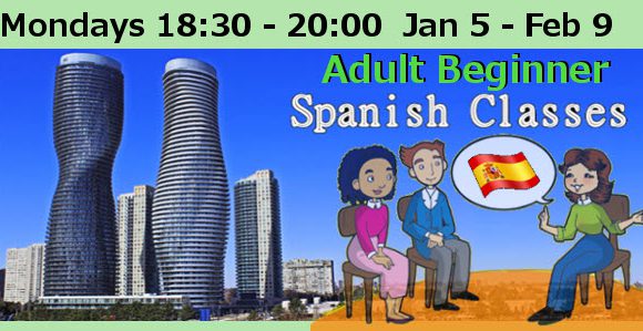 Adult Beginner Spanish Classes January 5