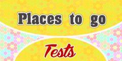 Places to go Spanish Test