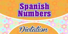 Spanish numbers dictation practice