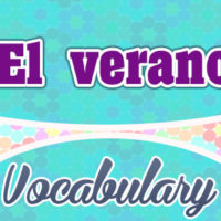 Spanish Summer Vocabulary