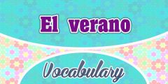 Spanish Summer Vocabulary