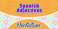 Spanish adjectives sentences