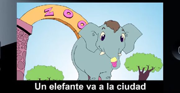 Un elefante va a la ciudad Spanishcircles
