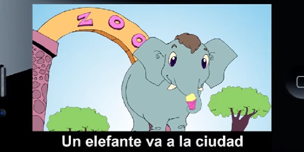 Un elefante va a la ciudad Spanishcircles