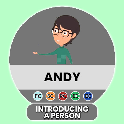 Él se llama Andy - personal presentation - INTRODUCING A PERSON