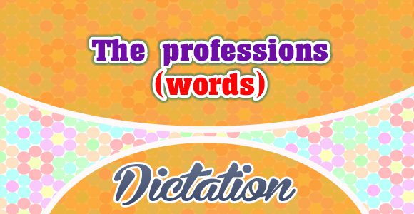 The professions - words
