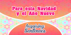 Para esta Navidad y el Año Nuevo