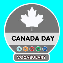 Spanish Canada Day Vocabulary