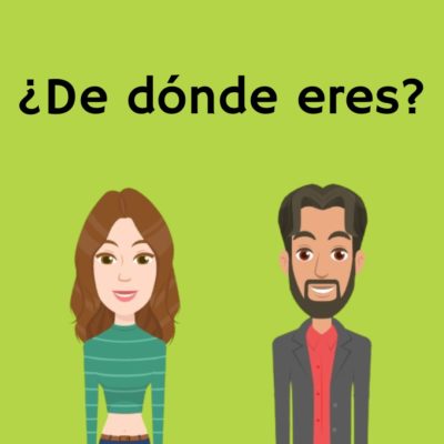 ¿De dónde eres? – Red and blue