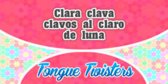 Clara clava clavos al claro de luna