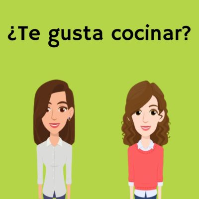 Te gusta cocinar - Red and blue ¿Te gusta cocinar?