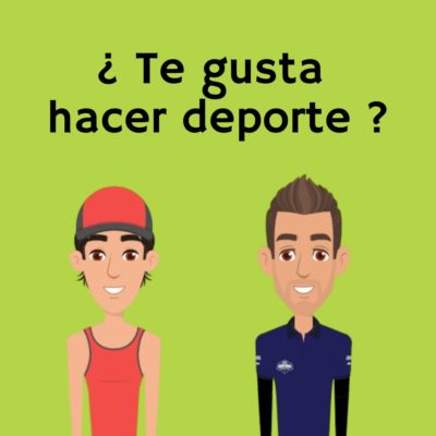Te gusta hacer deporte - Red and blue