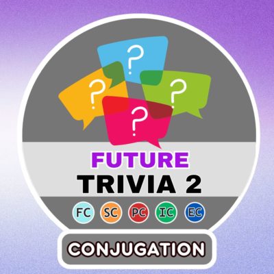 Conjugation trivia future - part 2 7 Conjugation Questions - Future Part 2