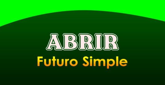 Abrir futuro simple - Conjugation