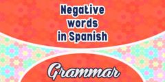 Negative words in Spanish