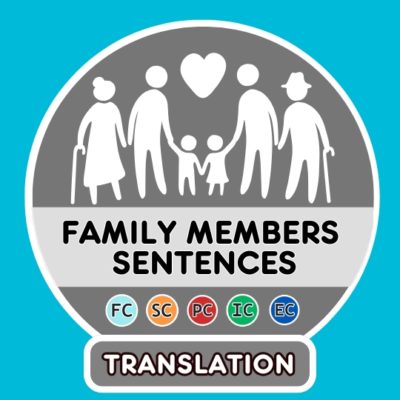 Spanish Family members translation sentences