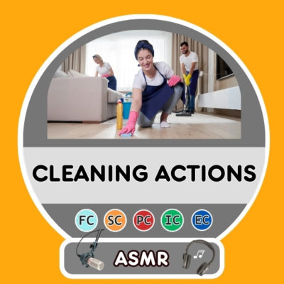 ASMR - Cleaning Actions - Dictation - Spanish Circles