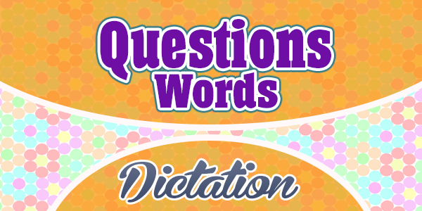 Spanish Questions words Sentences