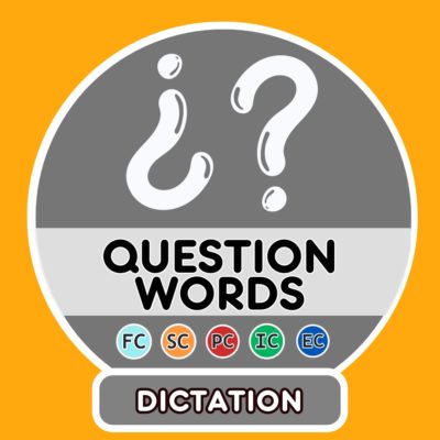 Spanish questions words dictation